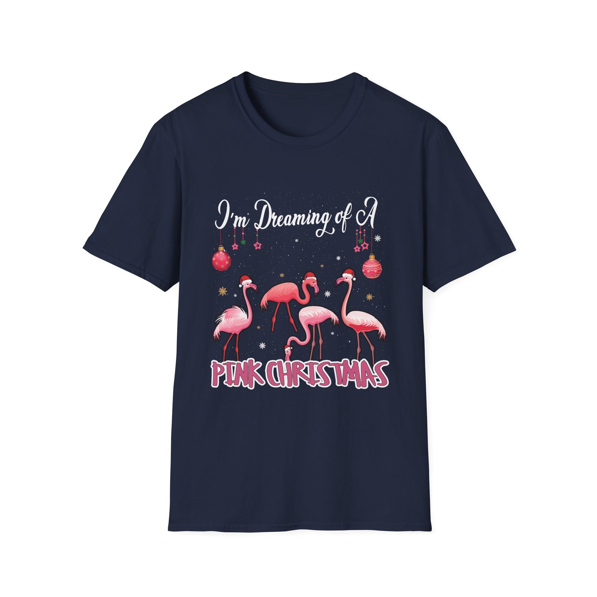 I'm Dreaming of a Pink Christmas Flamingo T-Shirt