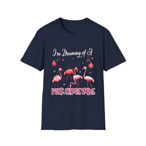 I'm Dreaming of a Pink Christmas Flamingo T-Shirt