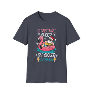 Christmas Cheer Is A Cooler Of B for Sommer Christmas Unisex T-Shirt