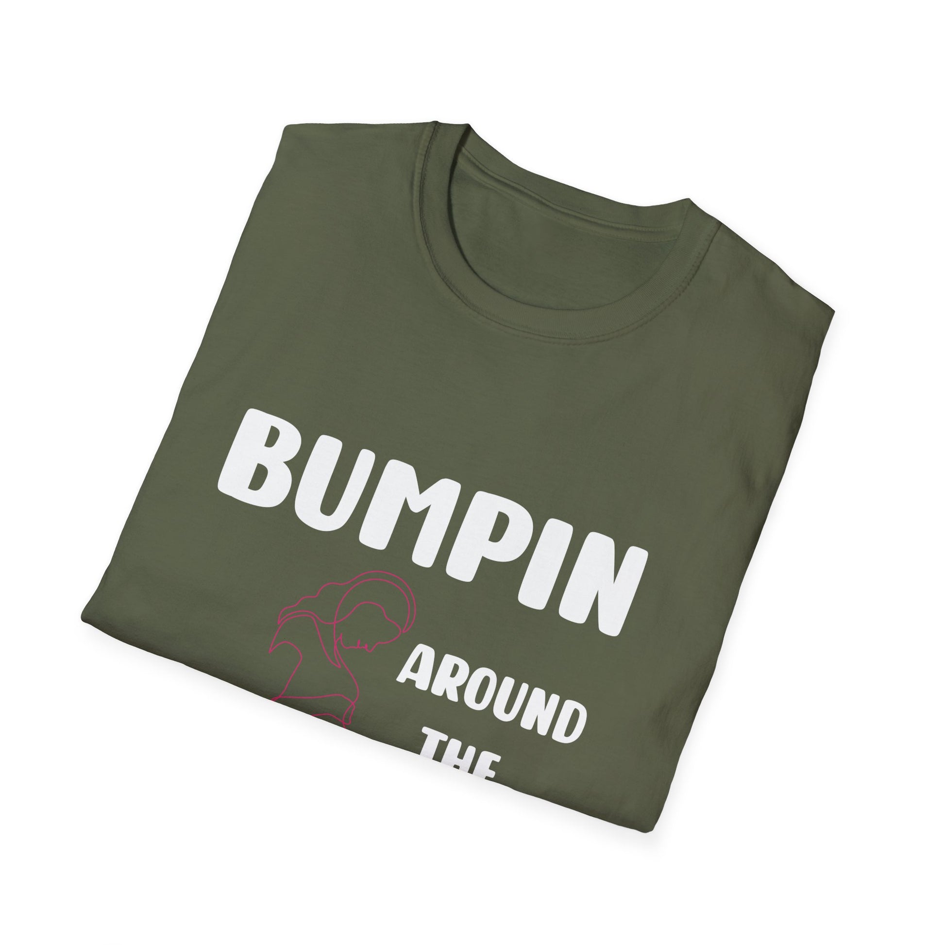 Bumping Around the Christmas Tree Christmas Pregnancy Unisex T-Shirt