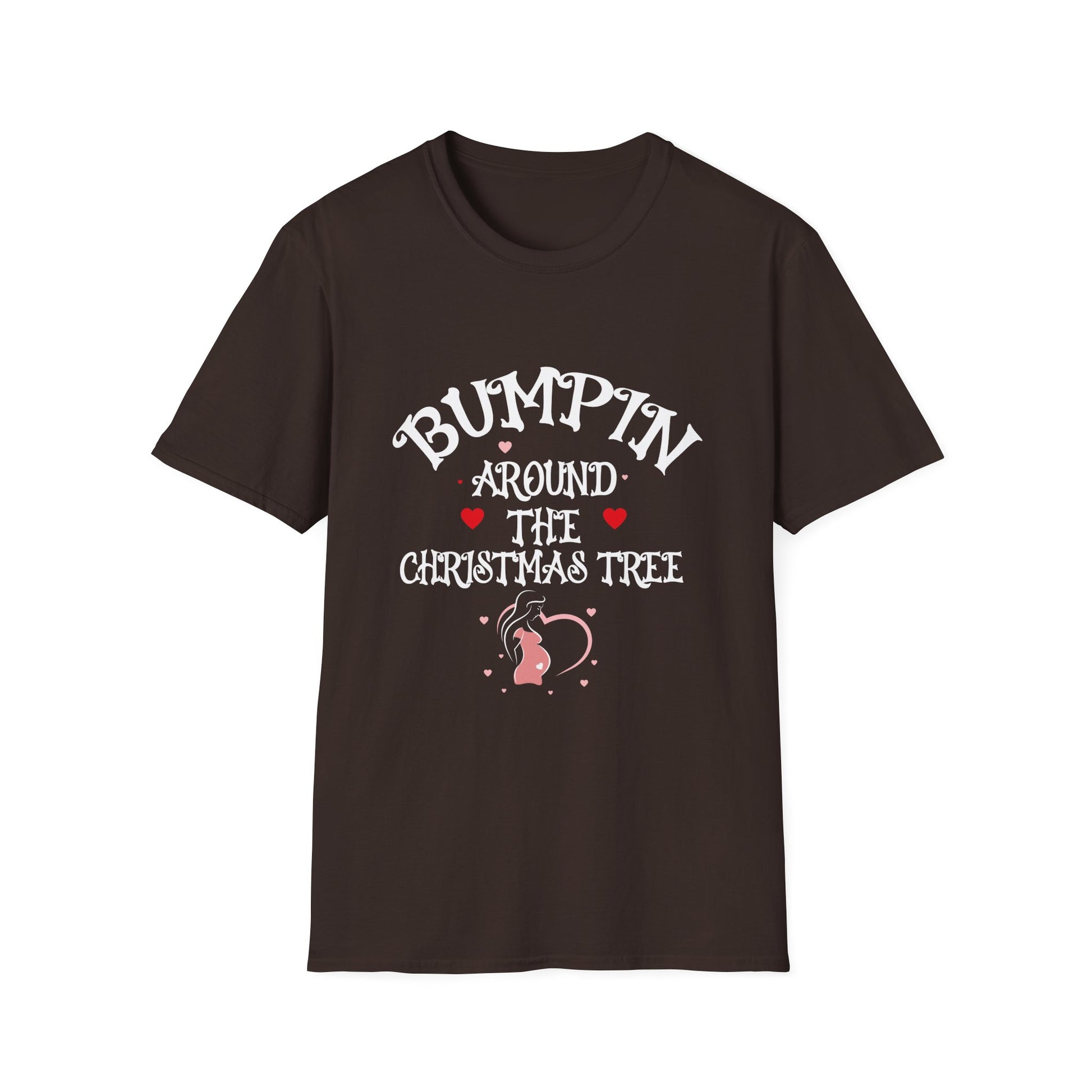 Bumping Around the Christmas Tree Christmas Pregnancy Unisex T-Shirt