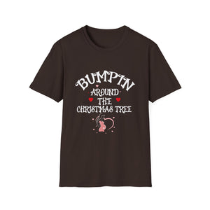 Bumping Around the Christmas Tree Christmas Pregnancy Unisex T-Shirt