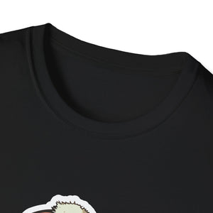Cute Winter Squirrel T-Shirt — Cartoon Squirrel Wearing Knit Hat and Acorn