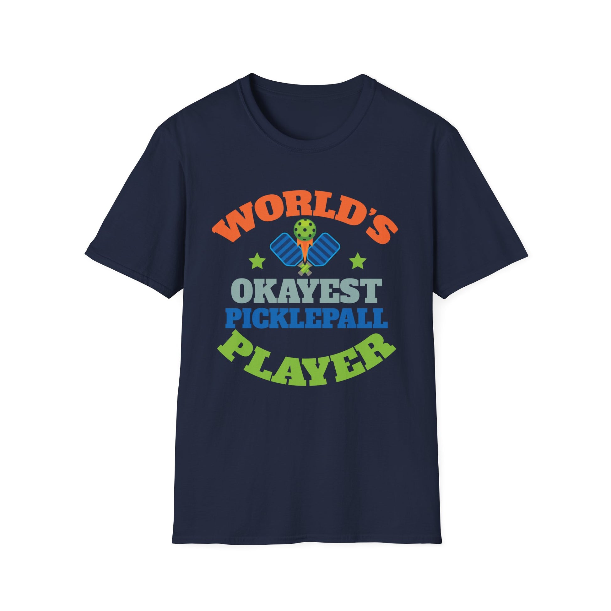 Pickleball T-Shirt — "World's Okayest Pickleball Player" Funny Sports Tee