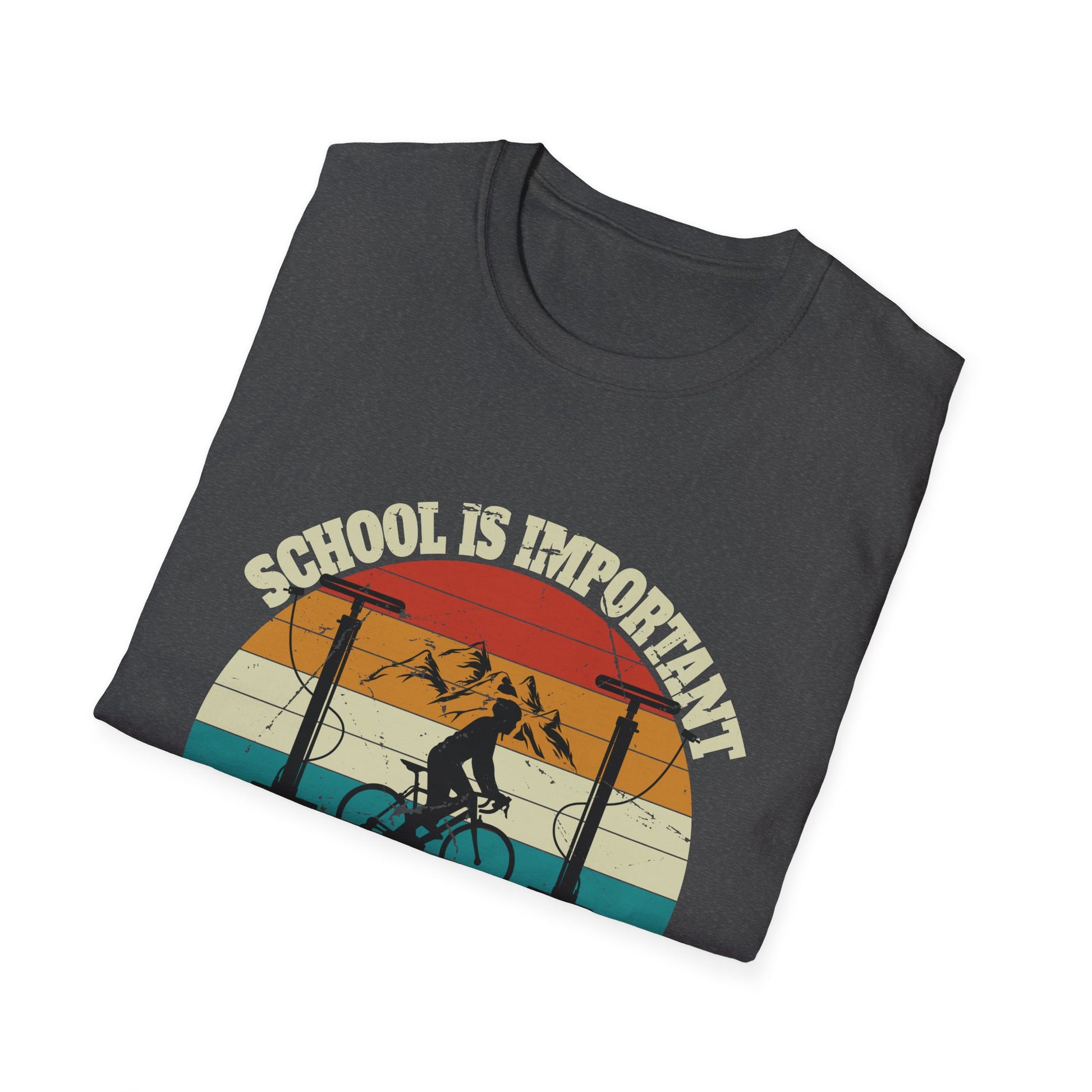 Mountain Bike MTB Vintage Slogan Funny Unisex Tee
