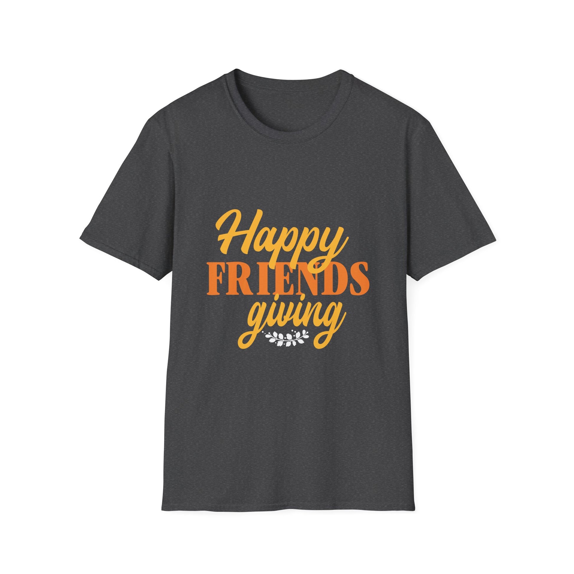 Friendsgiving T-Shirt — "Happy Friendsgiving" Fall Holiday Tee  Unisex T-Shirt