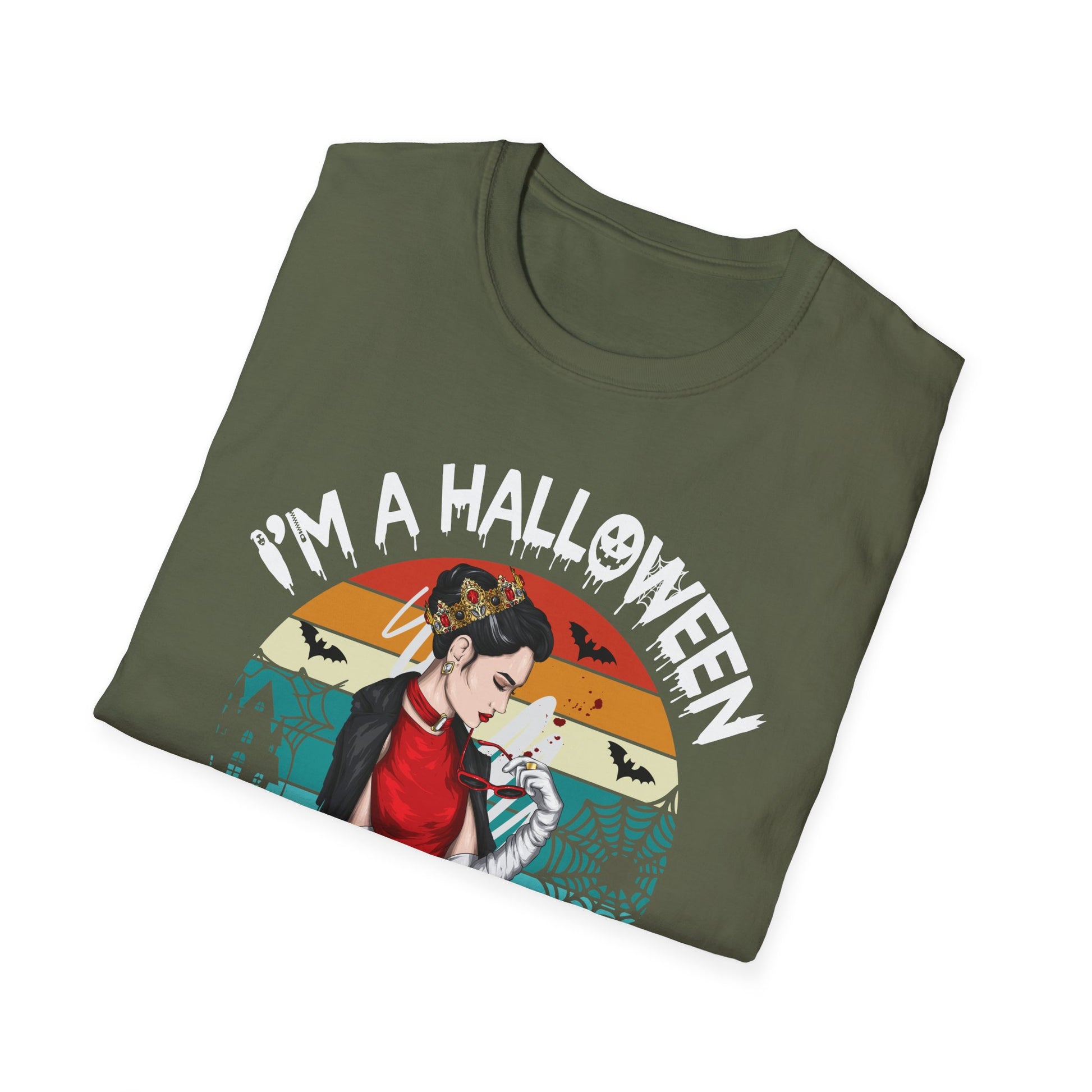 Halloween & Camping T-Shirt — “I’m a Halloween and Camping Kinda Girl” Retro Graphic Tee
