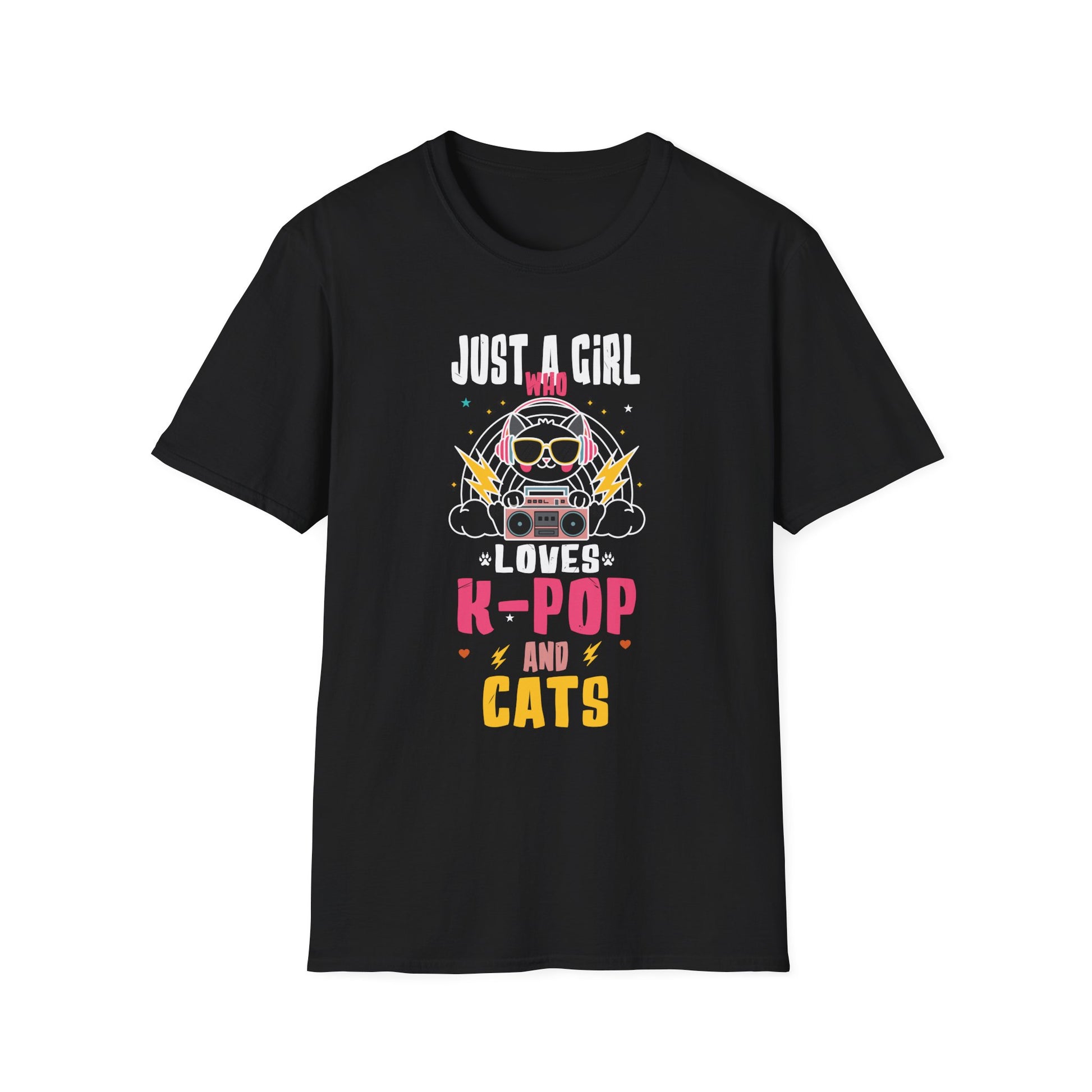Just A Girl Who Loves Anime And K-Pop African American Afro Unisex T-Shirt