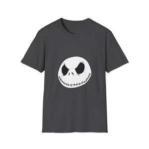 Jack Skellington Face T-Shirt — Halloween Gothic Graphic Tee