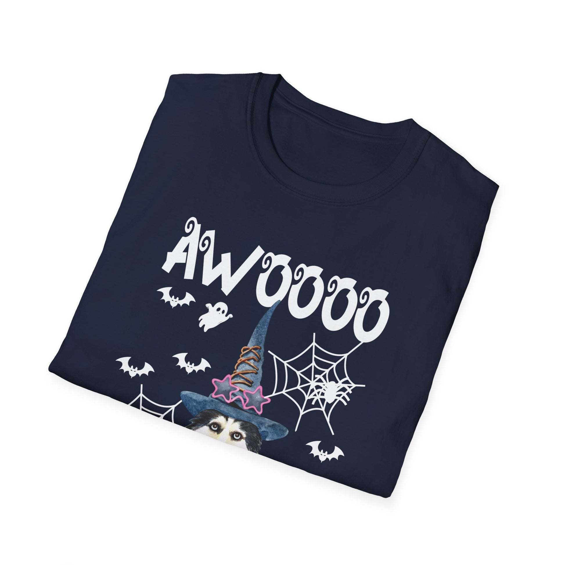 Husky Halloween Funny Siberian Husky Halloween Tee  Unisex Softstyle T-Shirt
