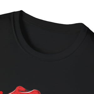Husky Christmas T-Shirt — Festive Santa Hat Dog Holiday Tee