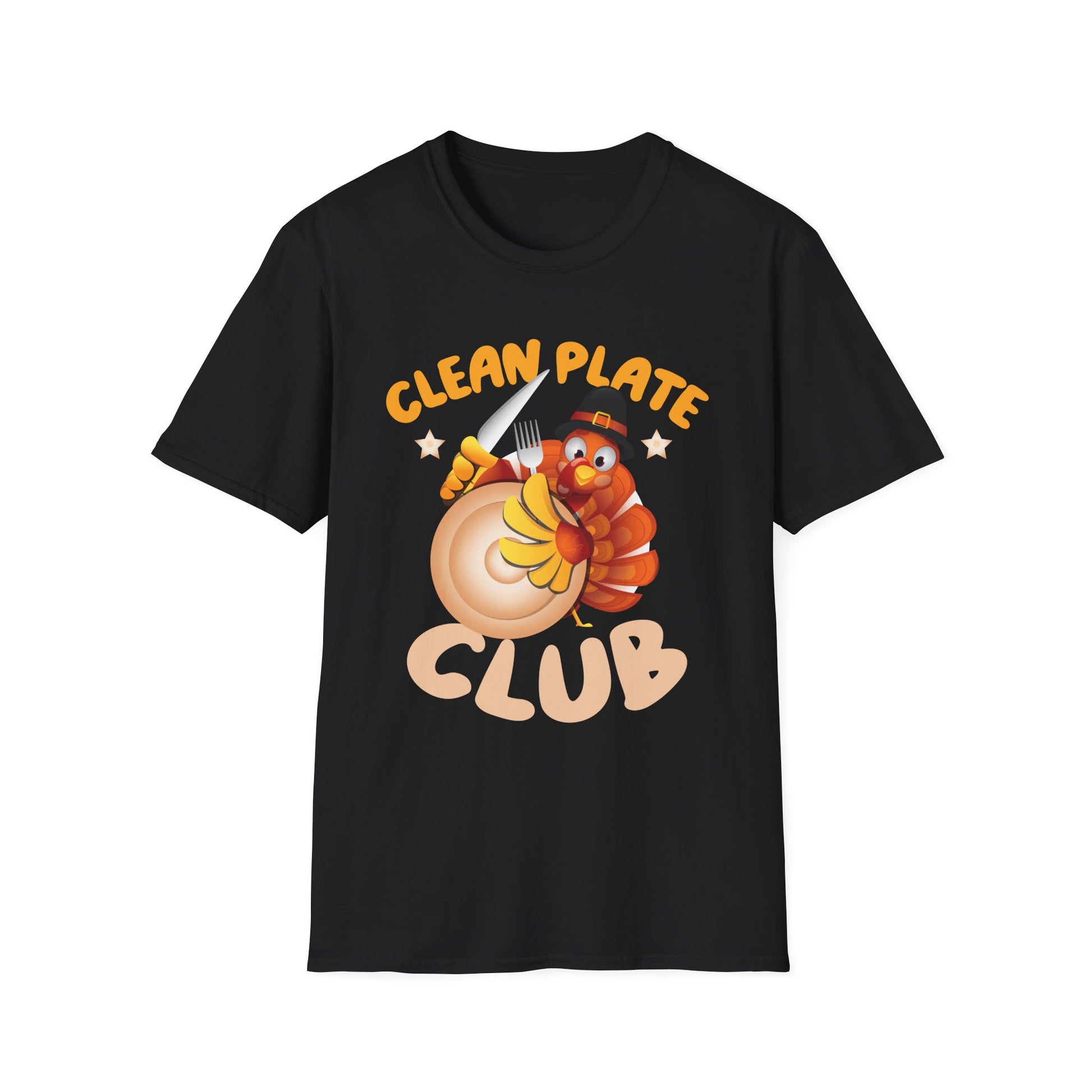 Clean Plate Club Thanksgiving Shirt Funny Thanksgiving Humor  Unisex T-Shirt