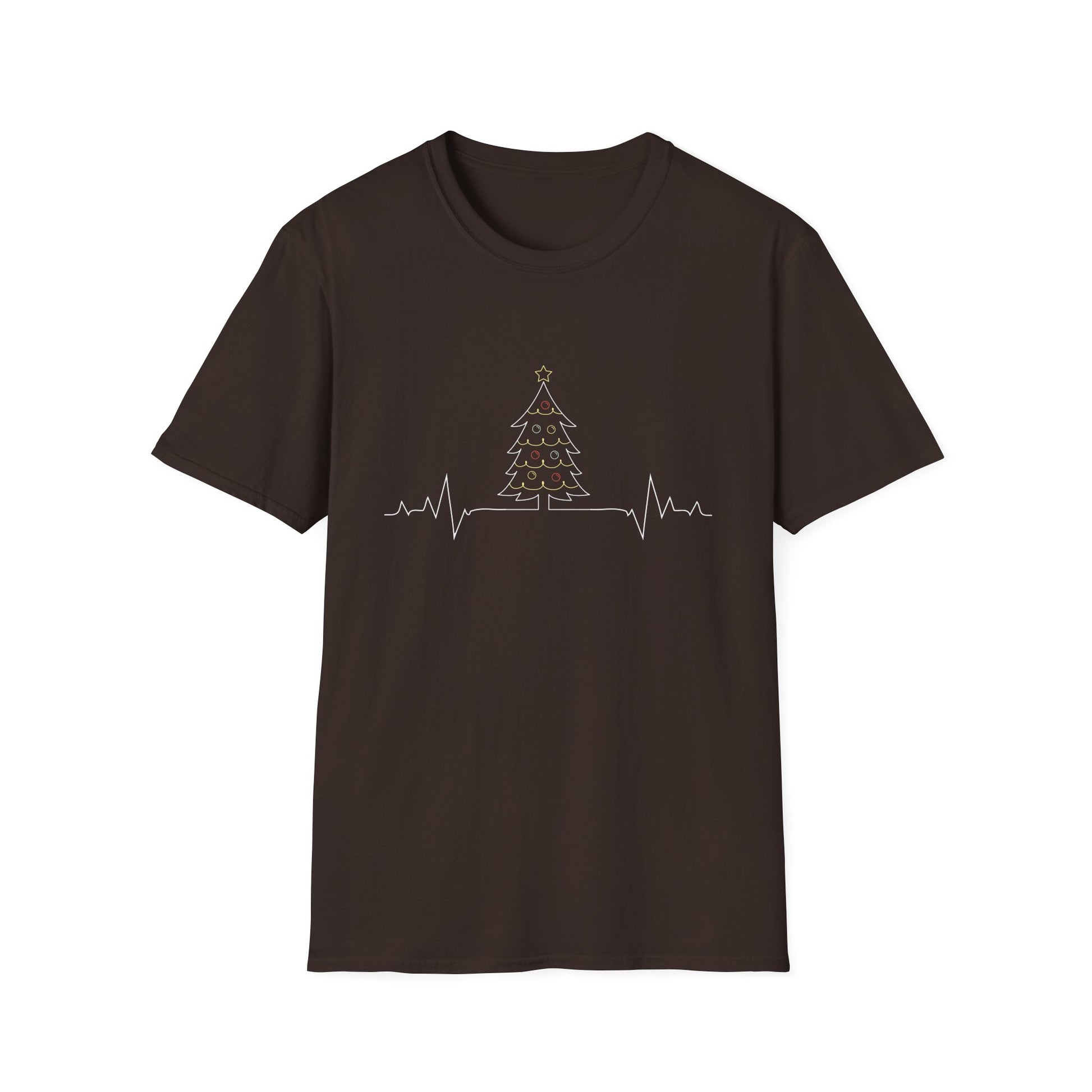 Christmas Heartbeat Xmas Christmas Tree Heartline Unisex T-Shirt
