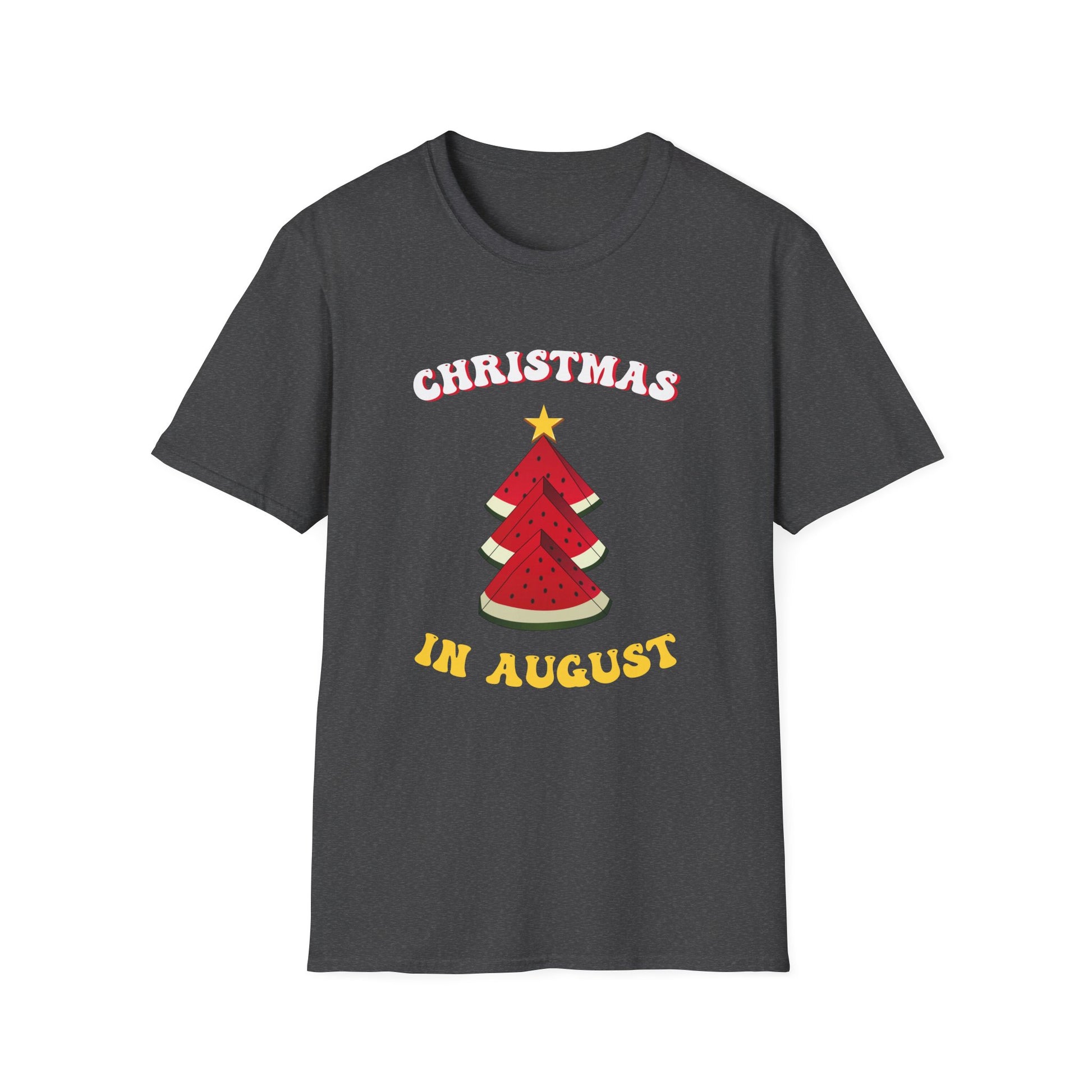 T-Shirt — Christmas in August Watermelon Tree Graphic Tee