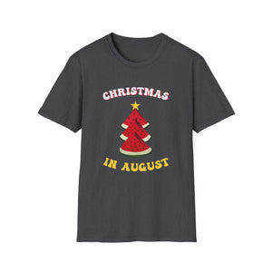 T-Shirt — Christmas in August Watermelon Tree Graphic Tee