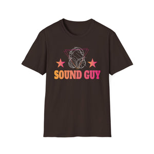 Sound Guy T-Shirt — Retro Headphones Tee for Audio Engineers & DJs