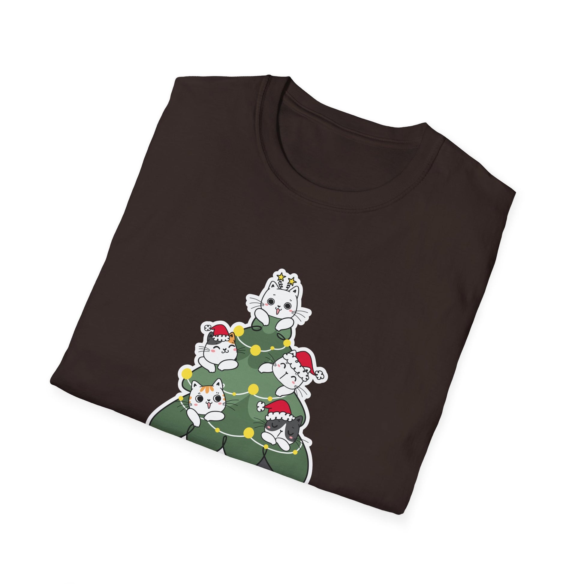 Cats For Everybody Christmas Cat Funny Xmas Women Santa Unisex T-Shirt