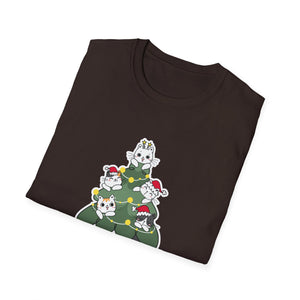 Cats For Everybody Christmas Cat Funny Xmas Women Santa Unisex T-Shirt