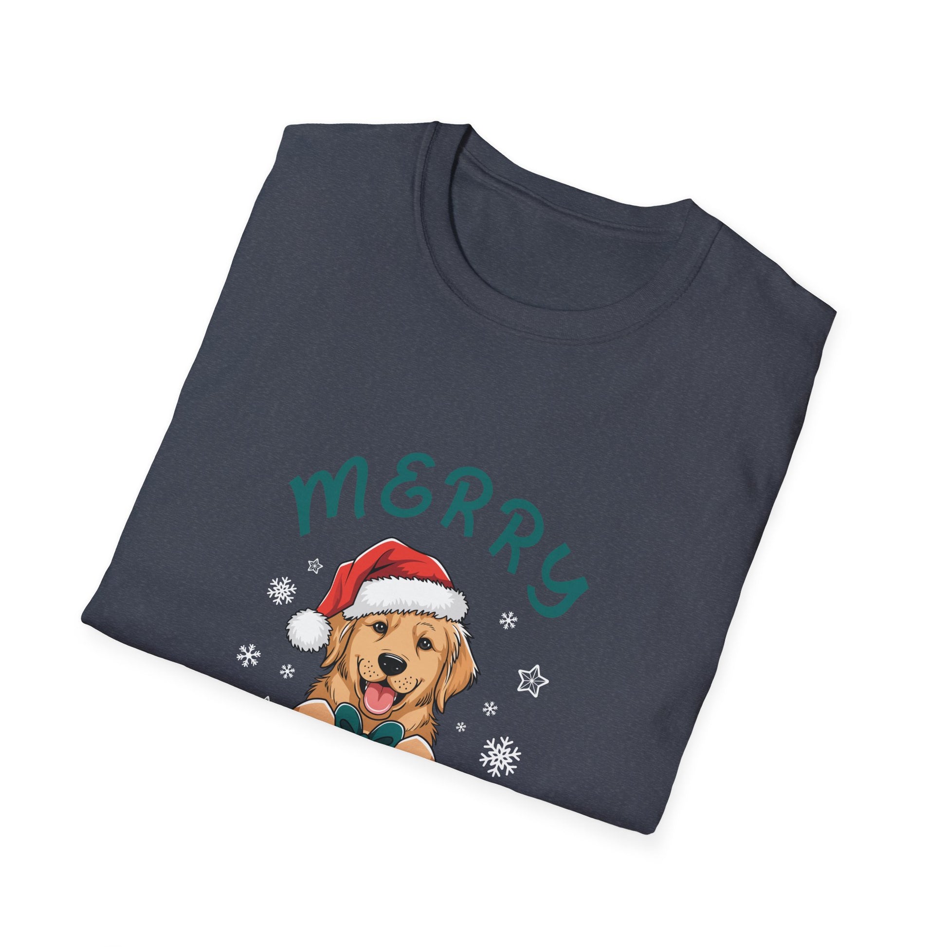 Merry Christmas Retriever Gold Ugly Christmas Unisex T-Shirt