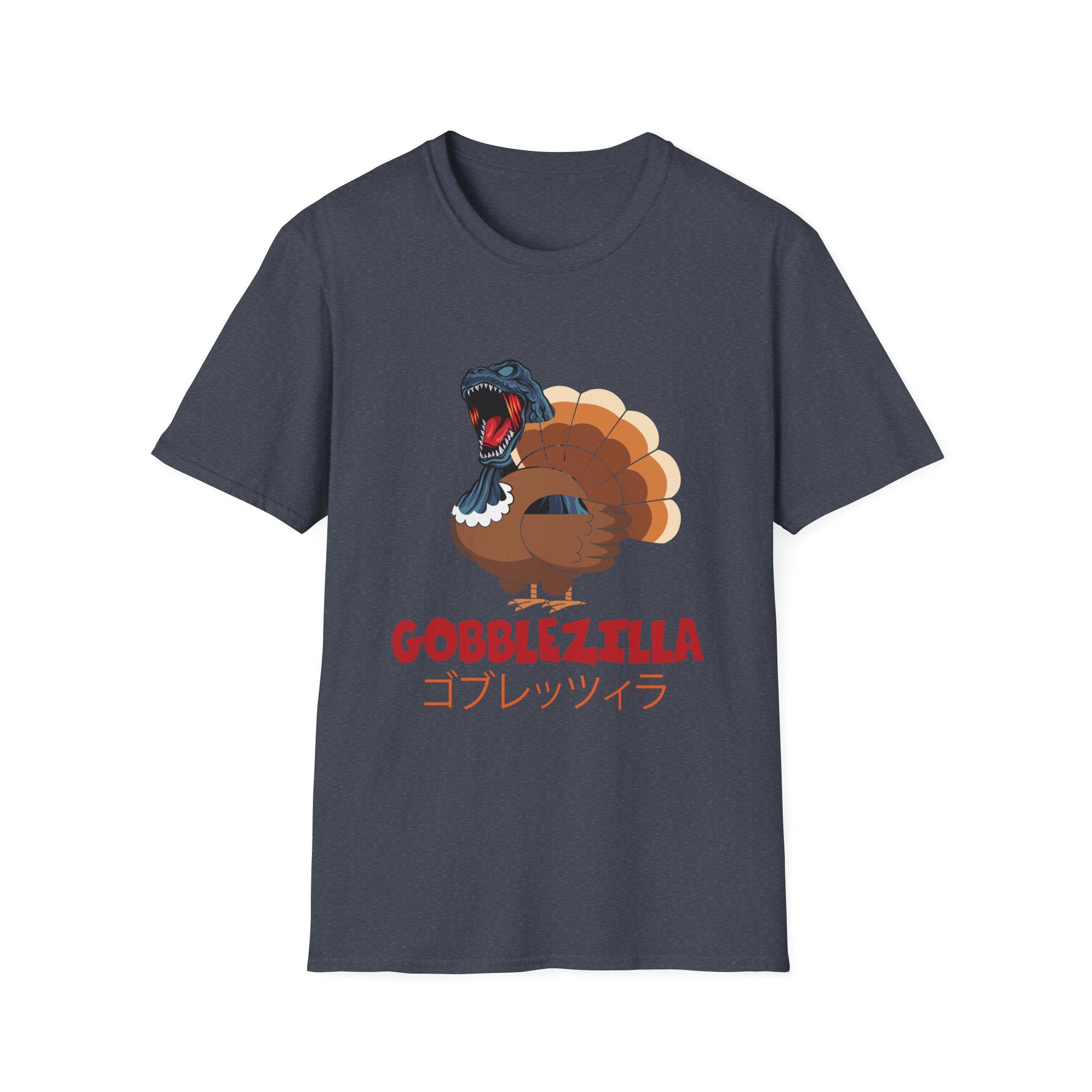 Gobblezilla Unisex Softstyle T-Shirt - Fun Thanksgiving Tee