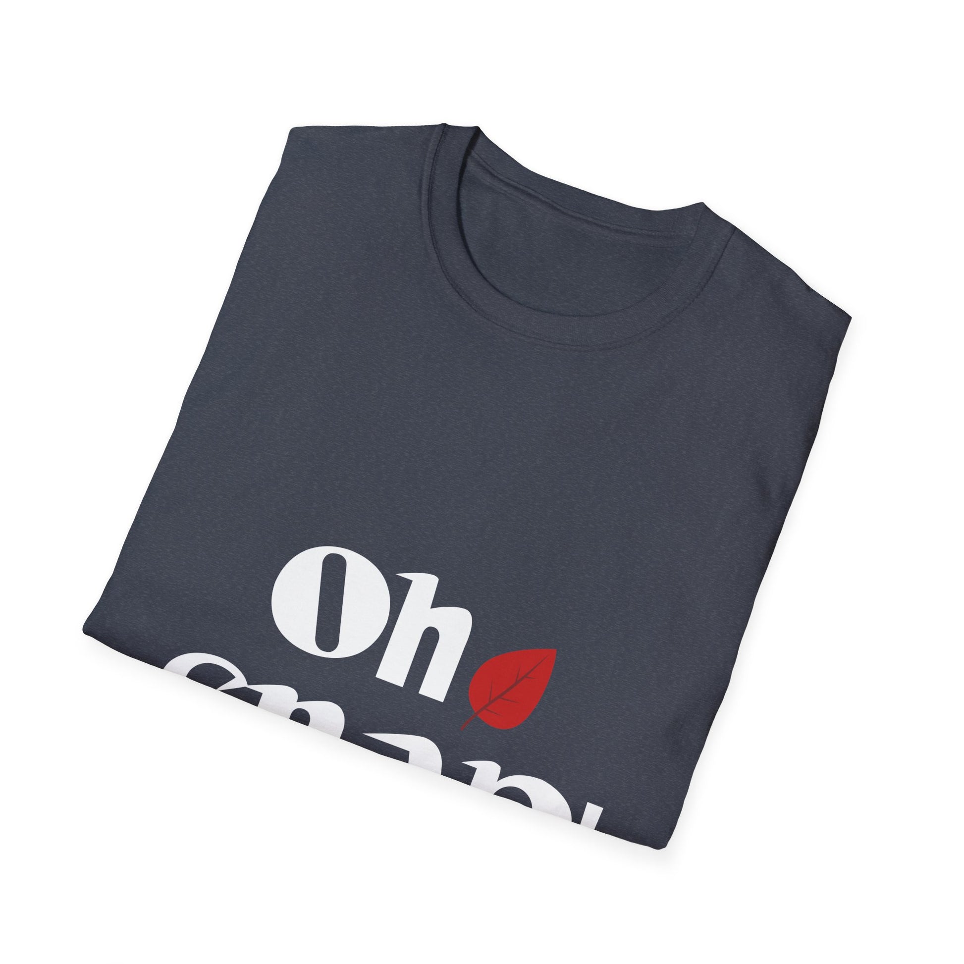 Oh Snap! T-Shirt — Funny Retro Graphic Tee with Red Leaf Accent  Unisex T-Shirt