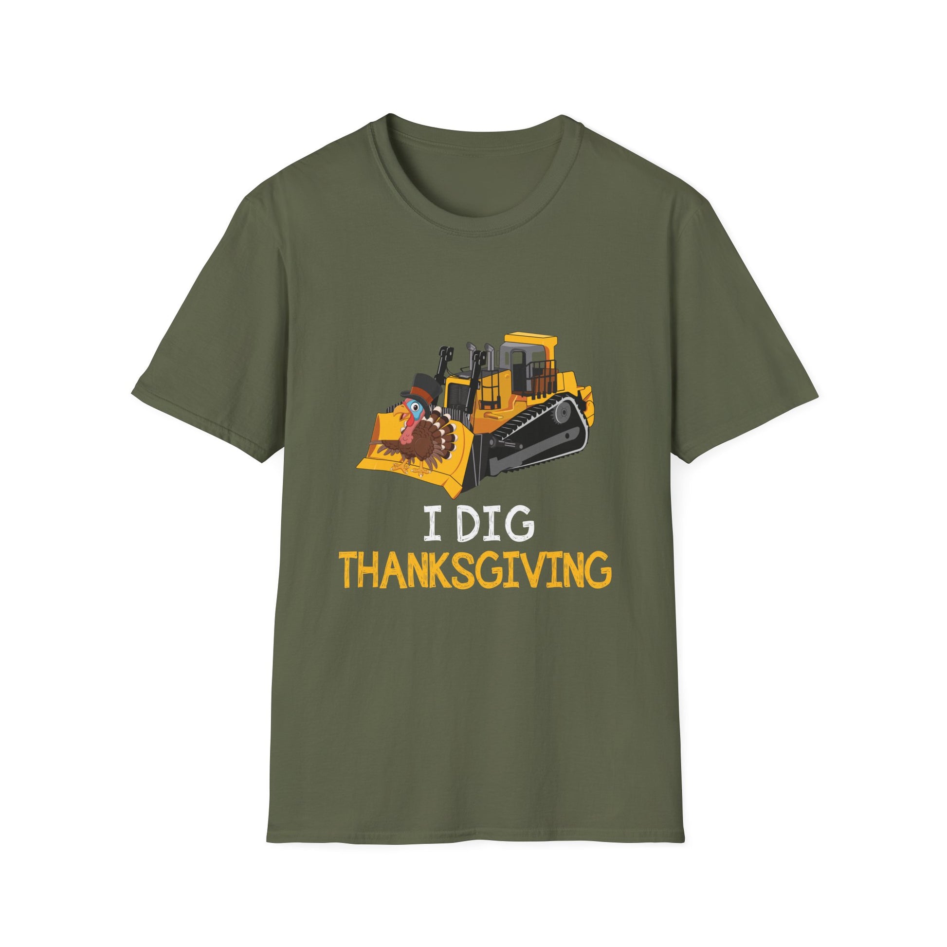 I Dig Thanksgiving Bulldozer T-Shirt