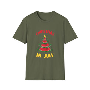 Christmas In July T-Shirt — Festive Summer Holiday Tee