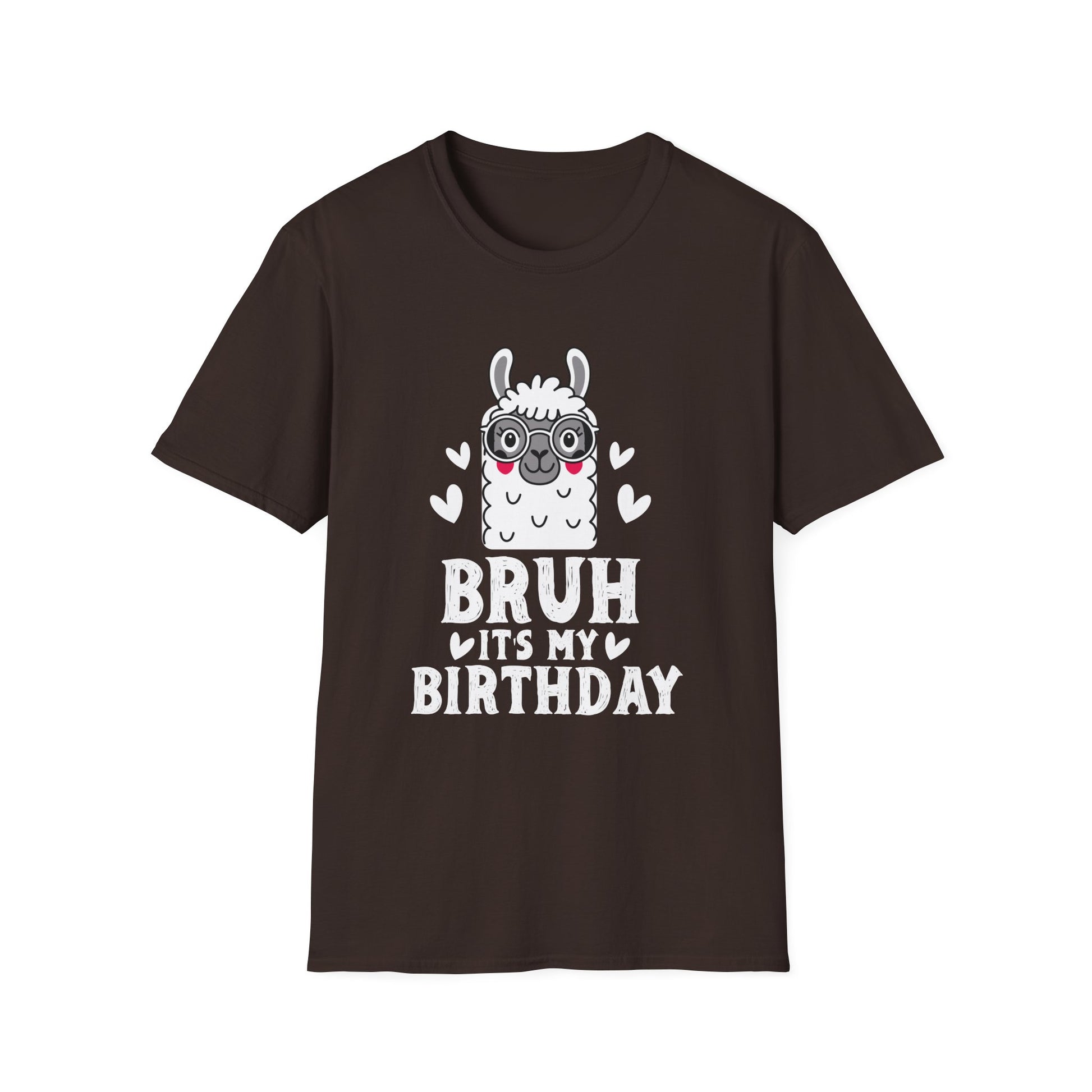 Birthday Llama T-Shirt - "Bruh It’s My Birthday" Cute Graphic Tee