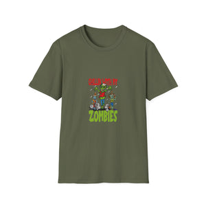 Halloween Zombies Funny Halloween Chillin With My Zombies T-Shirt Unisex Softstyle T-Shirt