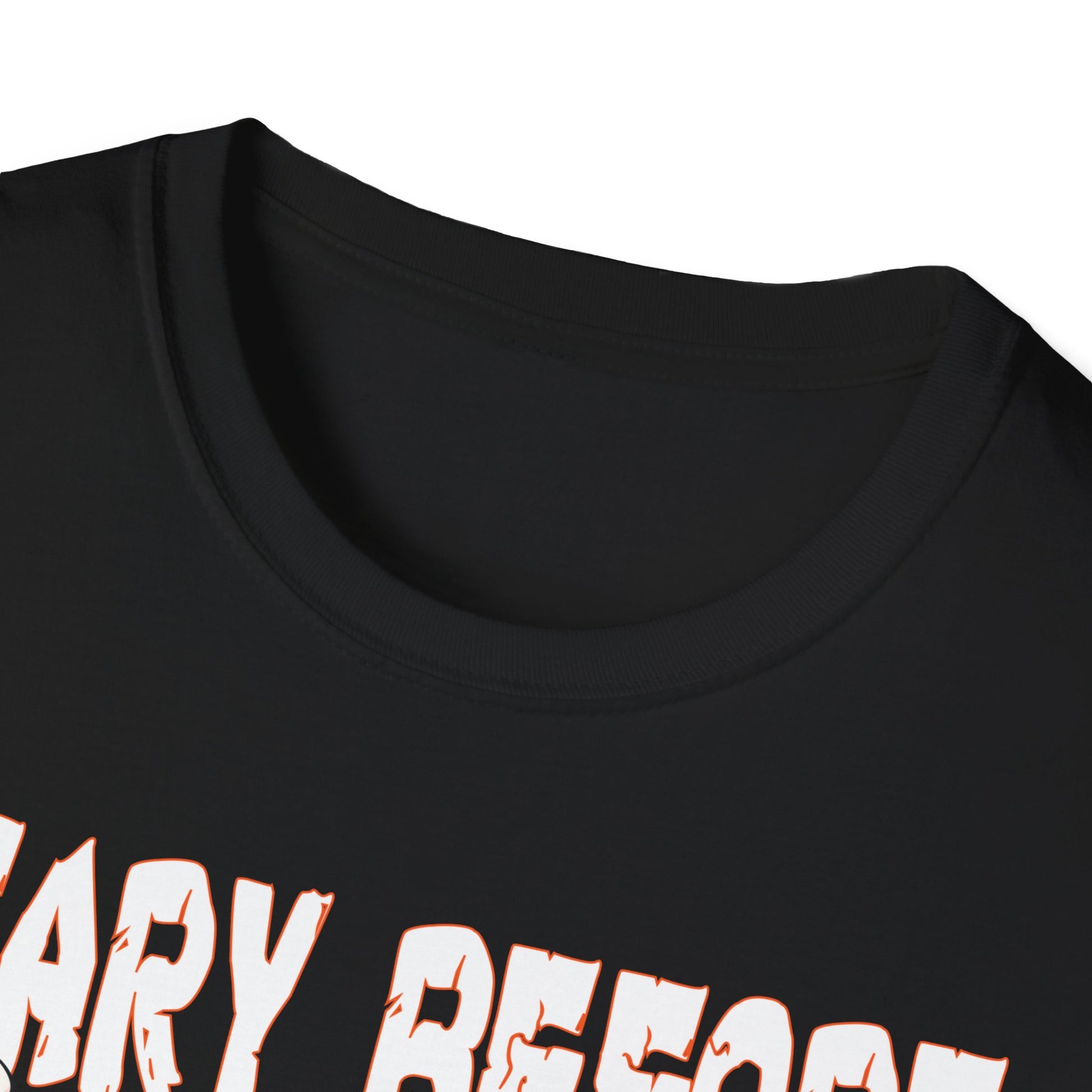 Halloween Coffee T‑Shirt — "Scary Before My Coffee" Cute Pumpkin & Mug Graphic