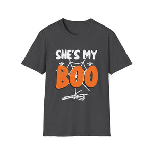 She’s My Boo Halloween T-Shirt — Cute Couples Costume Tee