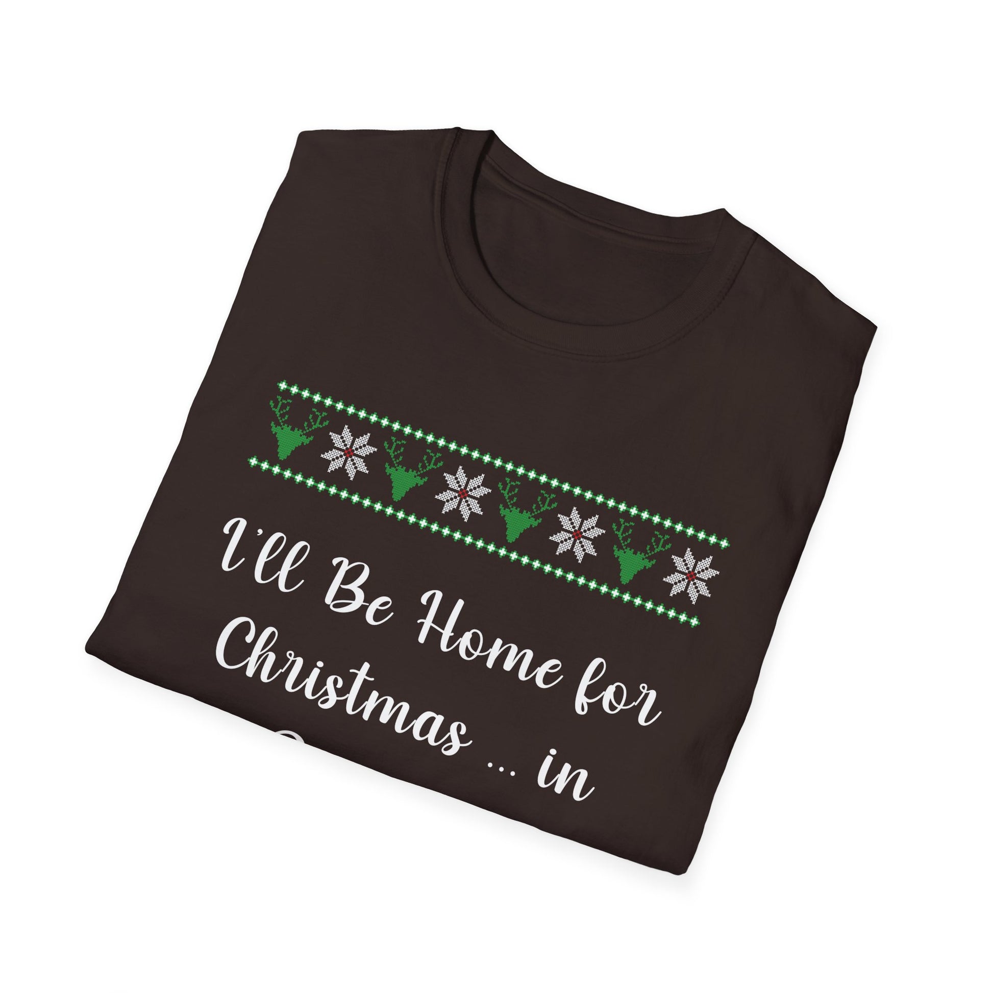 Christmas Pajama T‑Shirt — "I'll Be Home for Christmas... in Pajamas" Holiday Tee