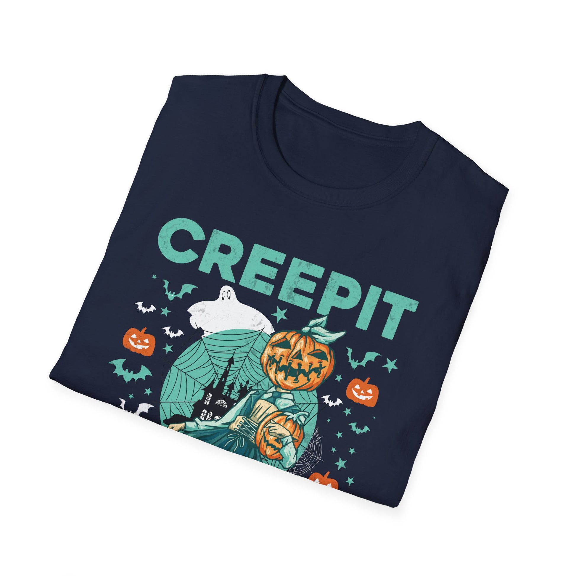 Creep It Real Halloween Costume Vintage Funny Halloween Tee  Unisex Softstyle T-Shirt