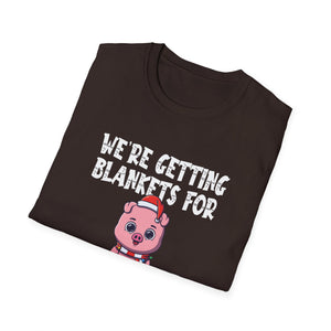Funny Festive Pigs in Blankets Christmas Unisex T-Shirt