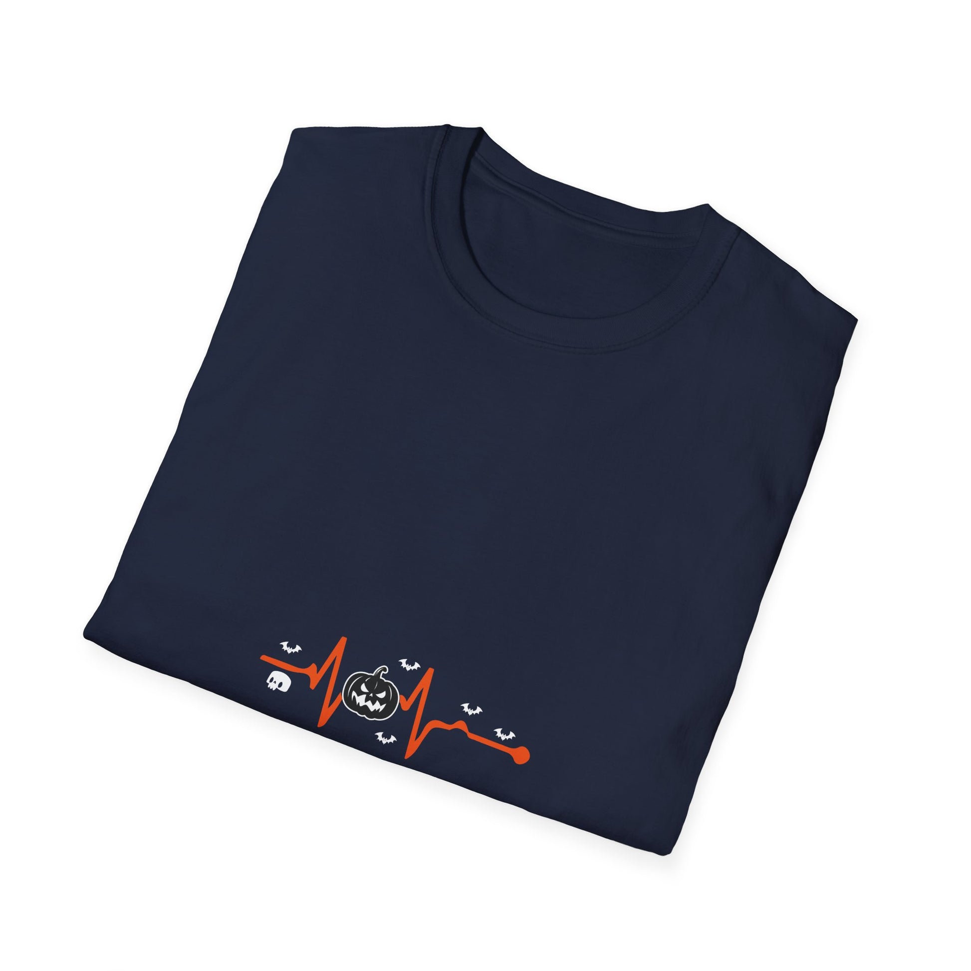 Halloween Heartbeat T-Shirt — Pumpkin EKG Graphic Tee