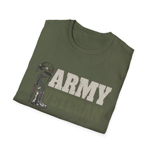 Army Veteran T-Shirt — Fallen Soldier Helmet Tribute