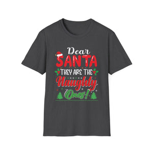 Dear Santa They Are The Naughty Ones Christmas T-Shirt