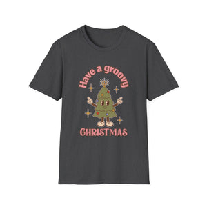 Have a Groovy Christmas T-Shirt — Retro Dancing Christmas Tree Holiday Tee