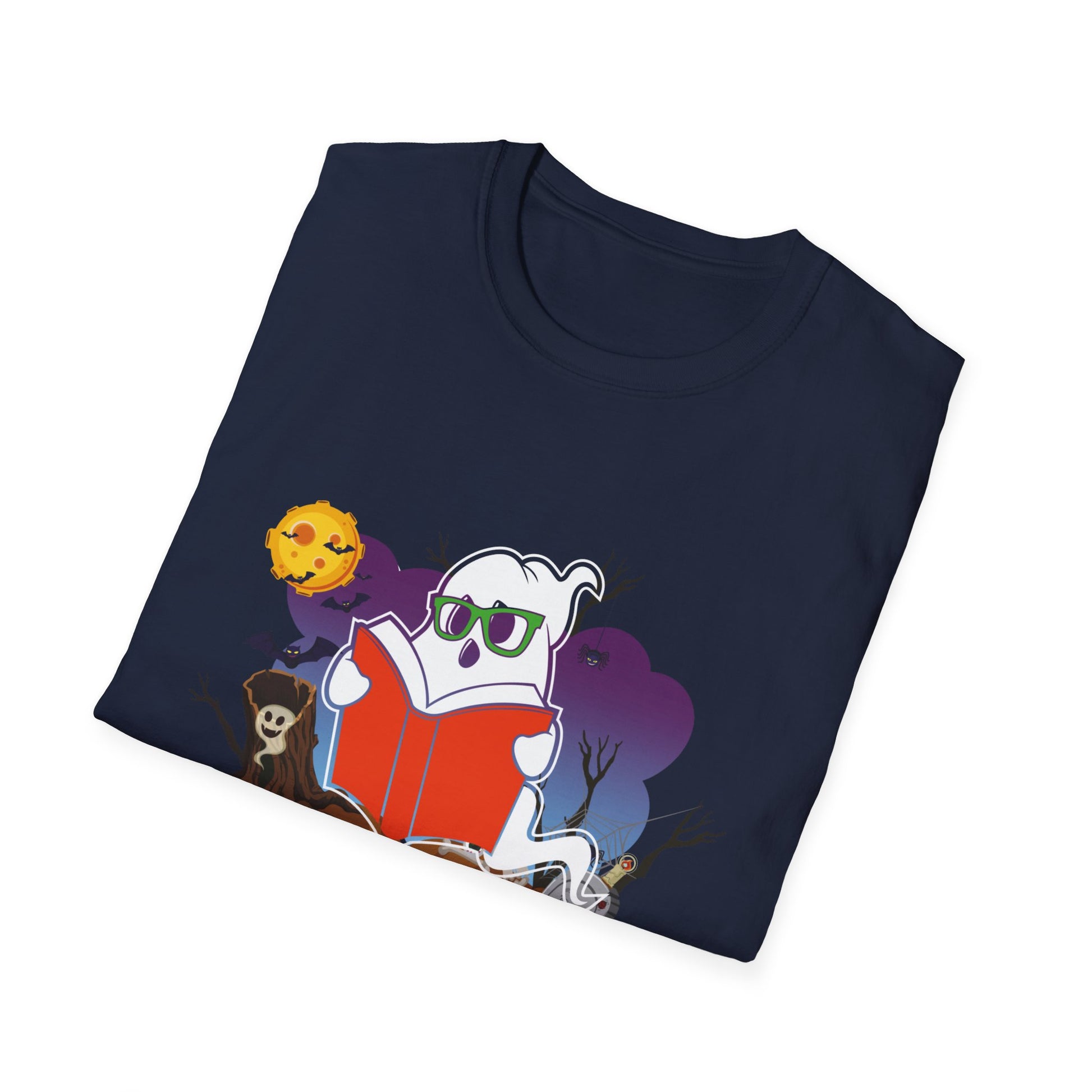 Booooks! Halloween Ghost Reading T-Shirt