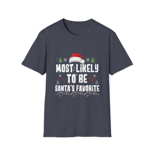 Most Likely To Be Santa_s Favorite Christmas Family Matching T-Shirt
