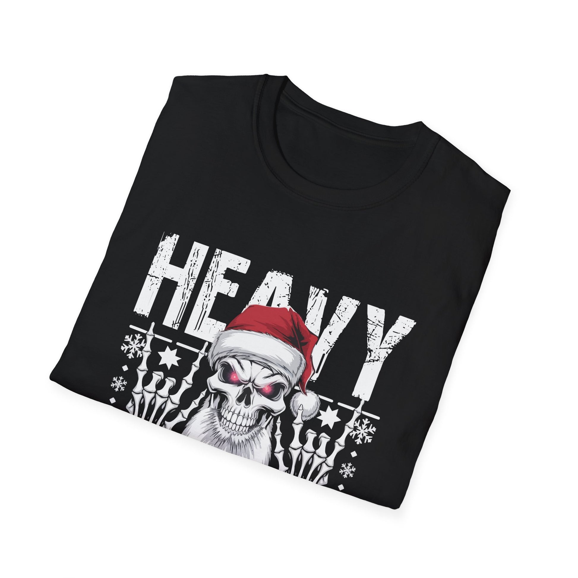 Heavy Christmas Skull Santa T-Shirt
