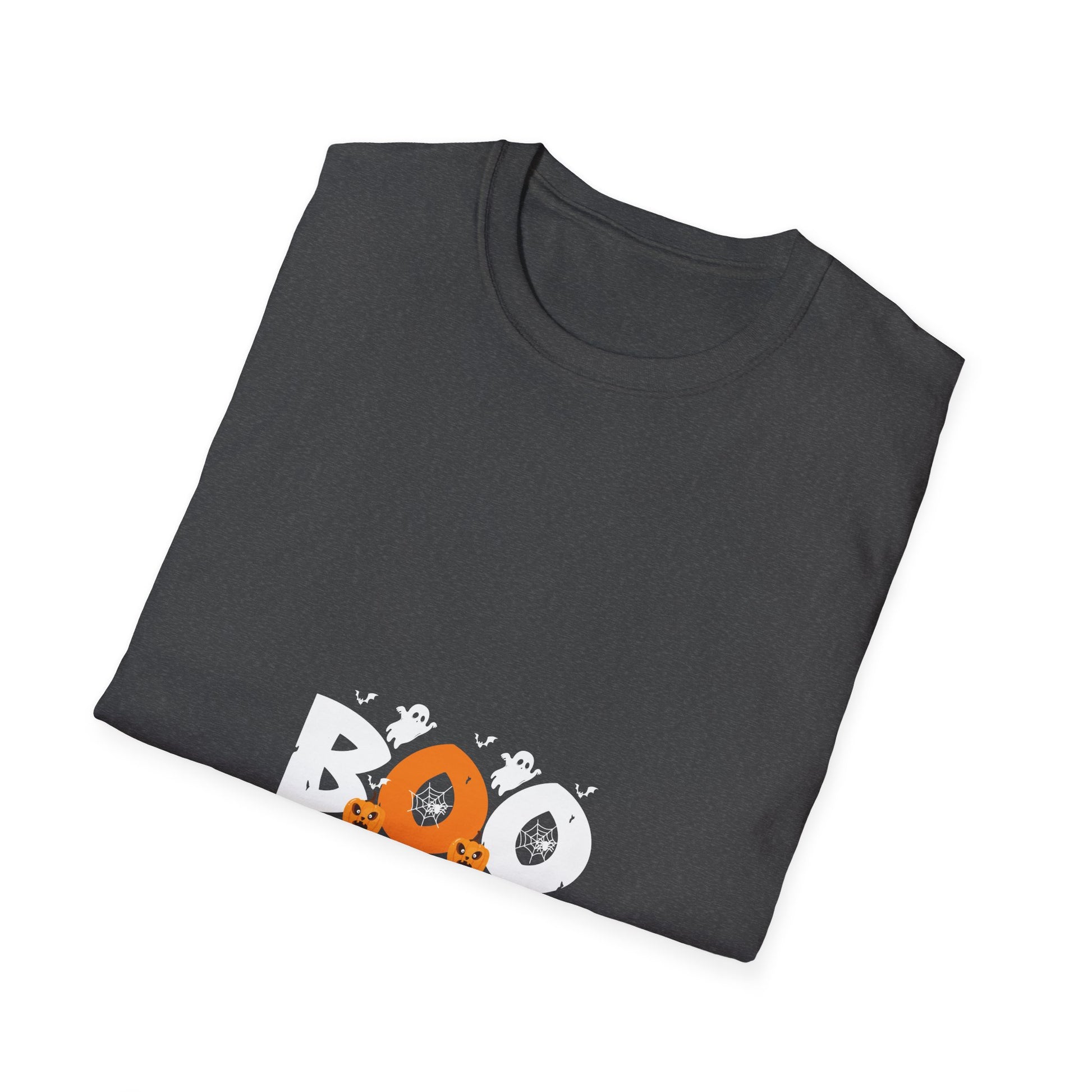 Happy Halloween - Witch Hat _ Spider - Boo - Funny Halloween Tee Unisex Softstyle T-Shirt