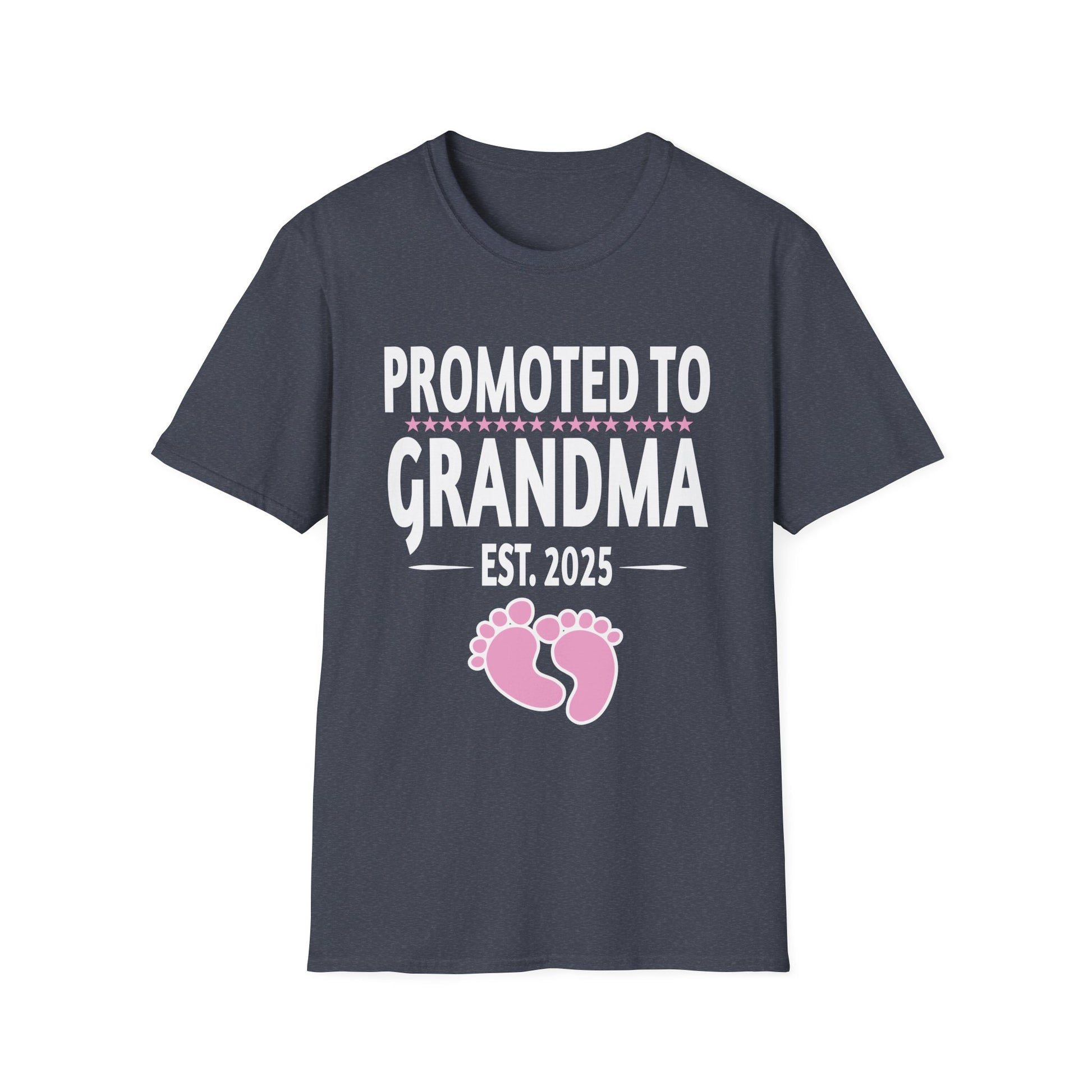 1st Time Grandma EST 2025 New First Grandma 2025 Unisex Softstyle T-Shirt