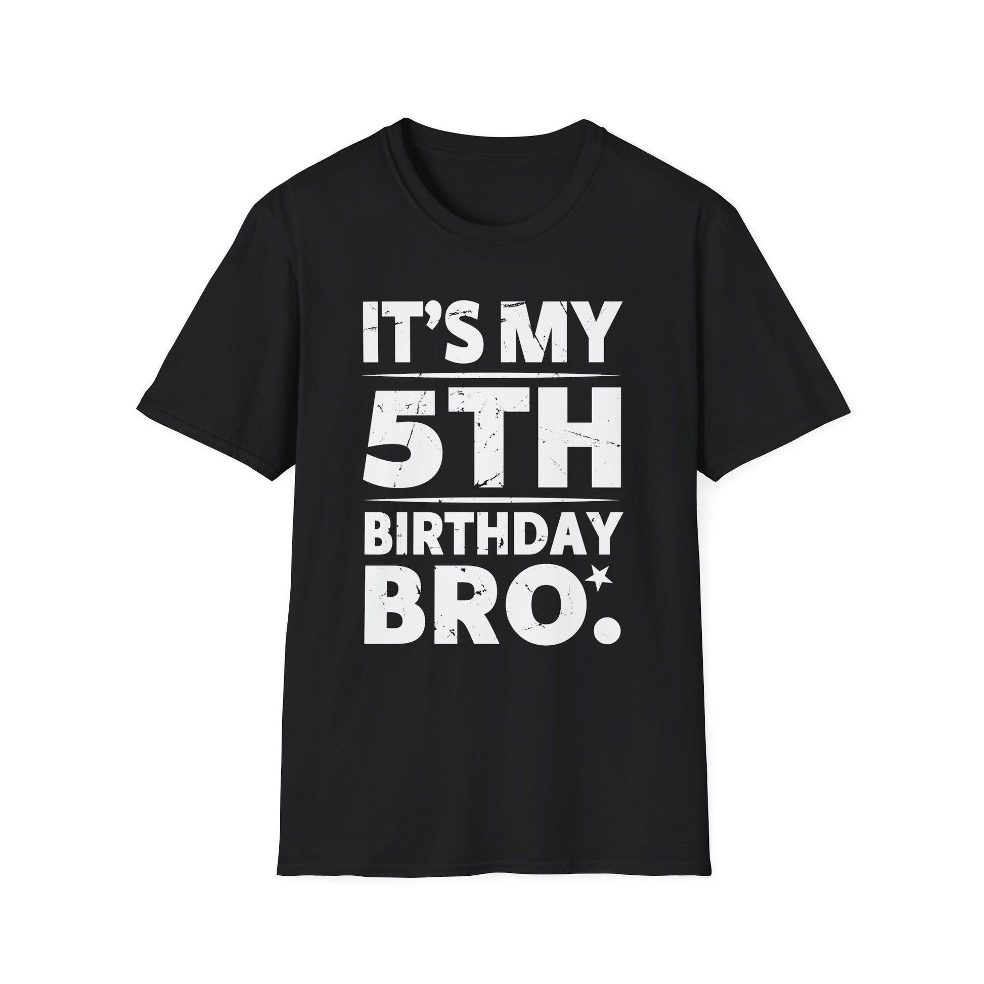 It's My 5th Birthday Bro Fifth Birthday Party For Boys Girls Unisex T-Shirt