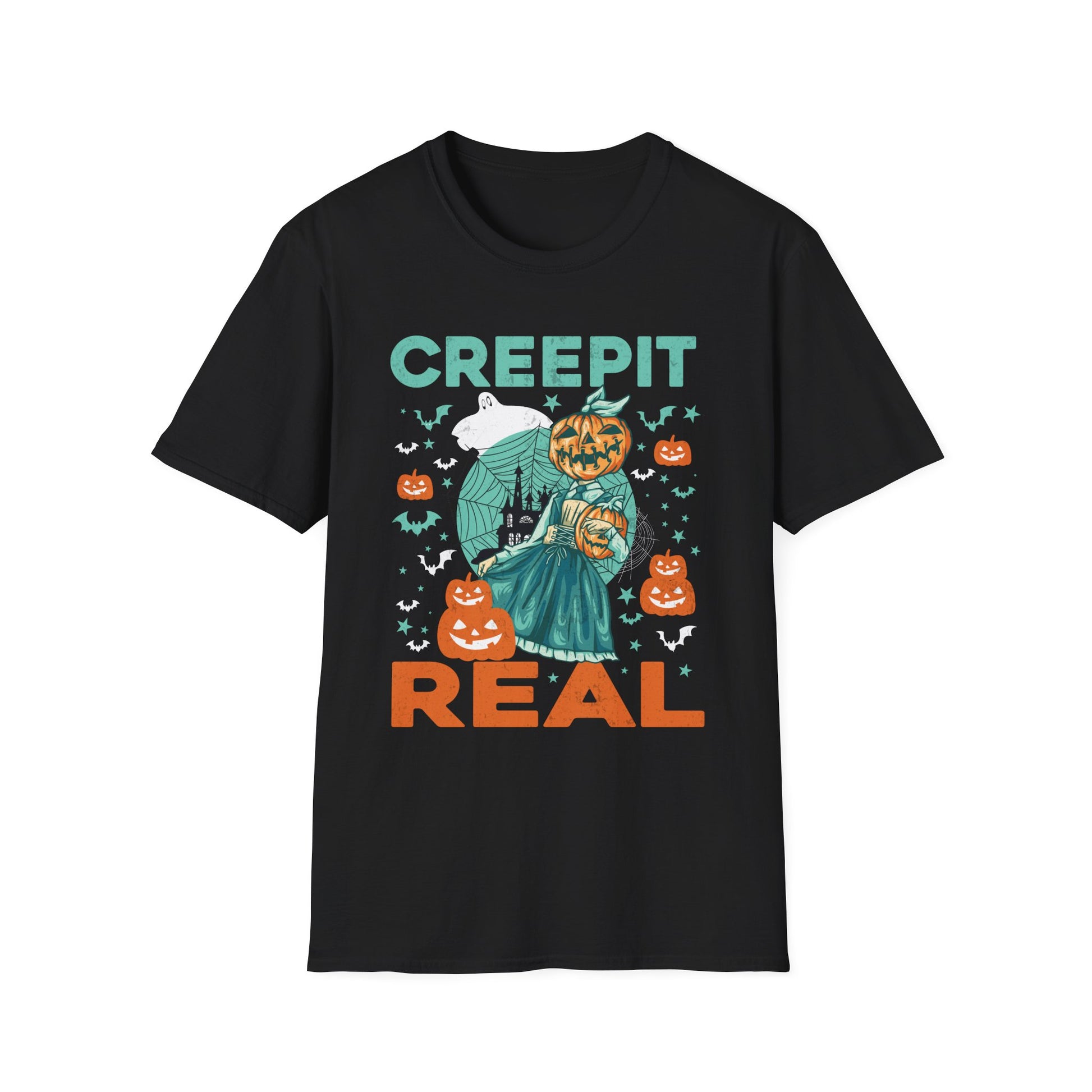 Creep It Real Halloween Costume Vintage Funny Halloween Tee  Unisex Softstyle T-Shirt