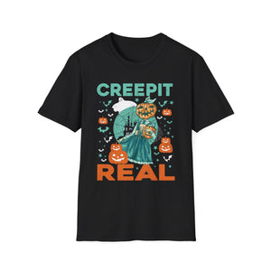 Creep It Real Halloween Costume Vintage Funny Halloween Tee  Unisex Softstyle T-Shirt