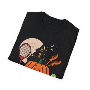 Pumpkin Tennis Costume T-Shirt – Halloween Tennis Player Graphic Tee