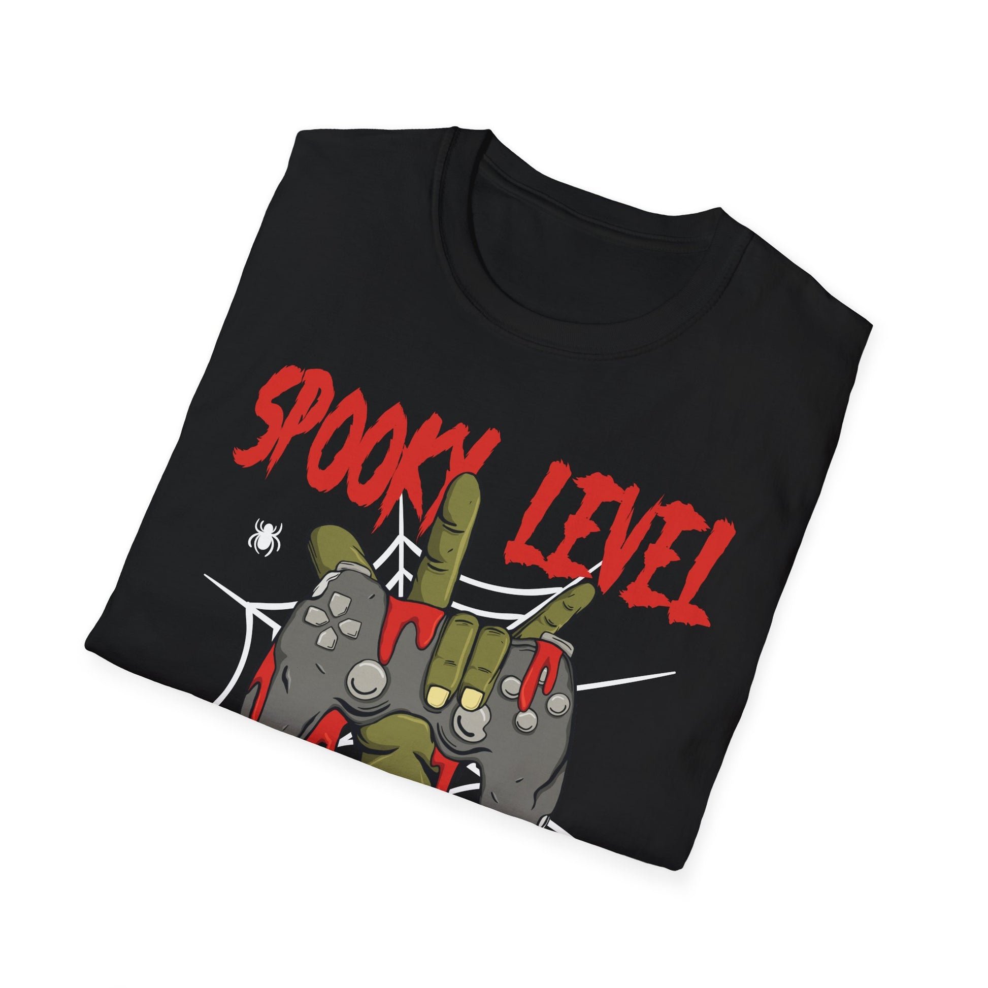 Spook Level Unlocked T-Shirt — Funny Halloween Gamer Tee