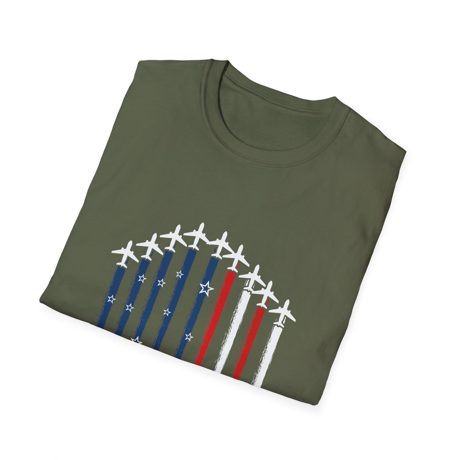 Patriotic Airplane Flag T-Shirt