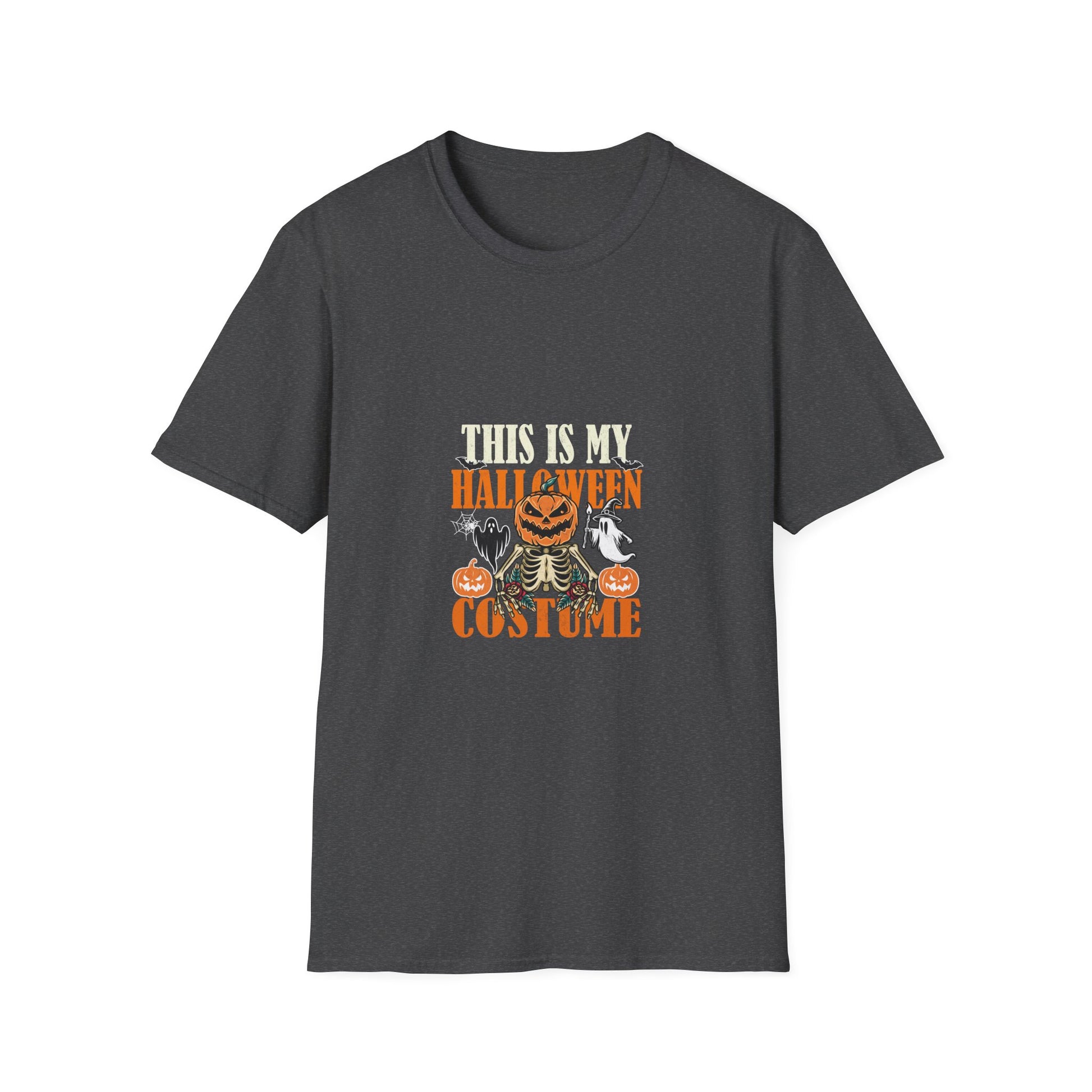 Halloween T-Shirt "This Is My Halloween Costume" — Pumpkin Skeleton Ghosts Graphic Tee